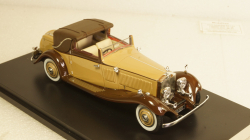 Rolls Royce Phantom II Continental DHC Gurney Nutting, light brown / dark brown, 1934, 49586, NEO 1:43 