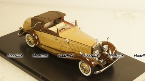 Rolls Royce Phantom II Continental DHC Gurney Nutting, light brown / dark brown, 1934, 49586, NEO 1:43 