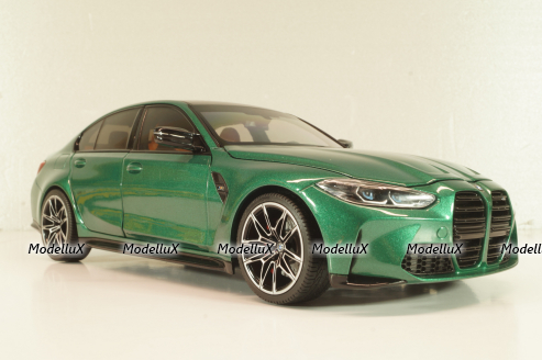 BMW M3 (G80) 2020, green metallic, 113020203, Minichamps 1:18