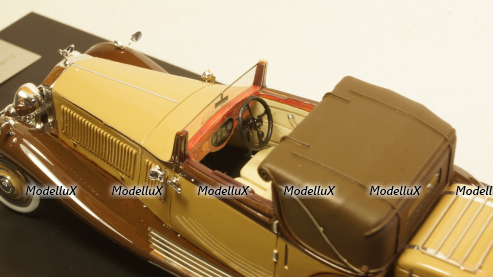 Rolls Royce Phantom II Continental DHC Gurney Nutting, light brown / dark brown, 1934, 49586, NEO 1:43 