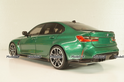 BMW M3 (G80) 2020, green metallic, 113020203, Minichamps 1:18