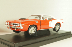 Plymouth Hemi Cuda 1971, Red/white, 291164P, ERTL 1:18