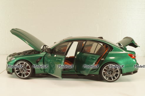 BMW M3 (G80) 2020, green metallic, 113020203, Minichamps 1:18