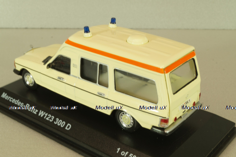 Mercedes-Benz 300 D (W123) Ambulance 1978, 351152, Norev 1:43