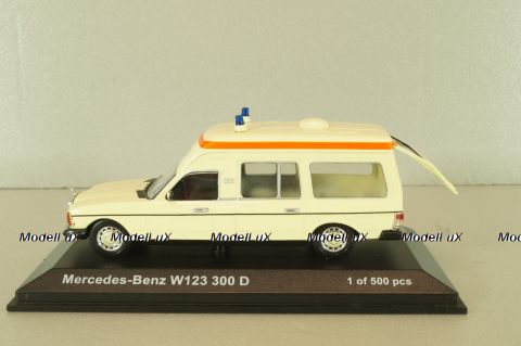 Mercedes-Benz 300 D (W123) Ambulance 1978, 351152, Norev 1:43