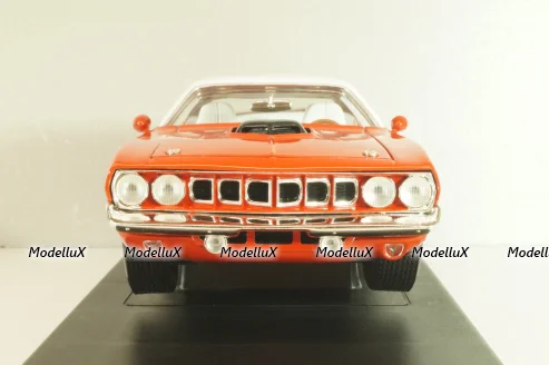 Plymouth Hemi Cuda 1971, Red/white, 291164P, ERTL 1:18