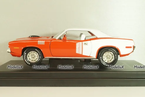 Plymouth Hemi Cuda 1971, Red/white, 291164P, ERTL 1:18