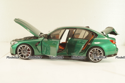 BMW M3 (G80) 2020, green metallic, 113020203, Minichamps 1:18