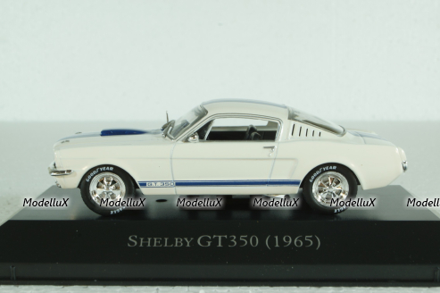 Ford Shelby Mustang GT350 1965 white/blue, Altaya 1:43
