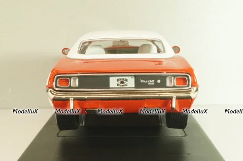Plymouth Hemi Cuda 1971, Red/white, 291164P, ERTL 1:18