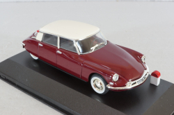 Citroen DS19 1956, dark red/white, N005, Nostalgie 1:43