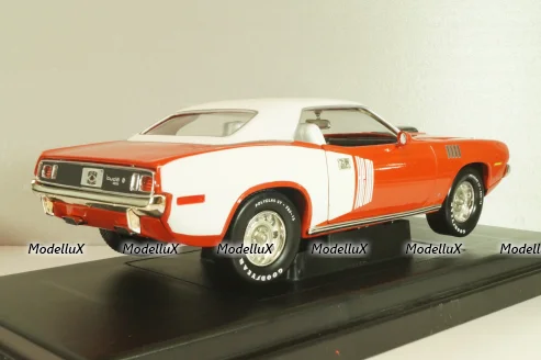Plymouth Hemi Cuda 1971, Red/white, 291164P, ERTL 1:18