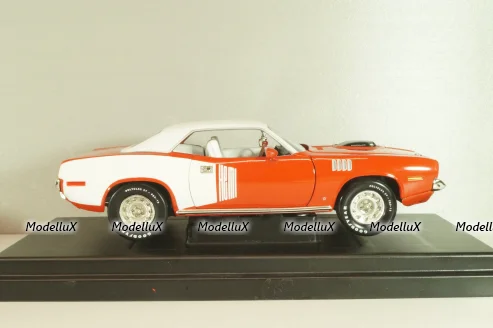 Plymouth Hemi Cuda 1971, Red/white, 291164P, ERTL 1:18