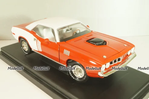 Plymouth Hemi Cuda 1971, Red/white, 291164P, ERTL 1:18