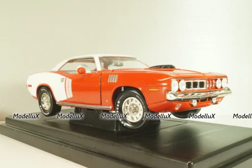 Plymouth Hemi Cuda 1971, Red/white, 291164P, ERTL 1:18