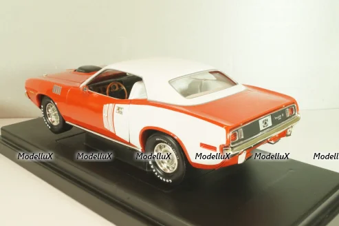 Plymouth Hemi Cuda 1971, Red/white, 291164P, ERTL 1:18