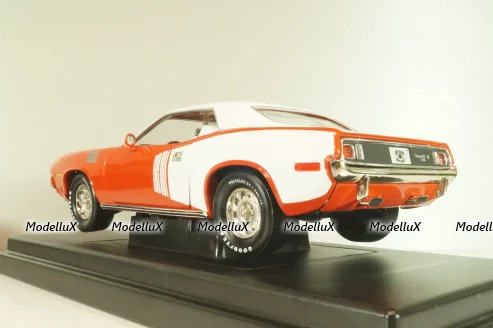 Plymouth Hemi Cuda 1971, Red/white, 291164P, ERTL 1:18