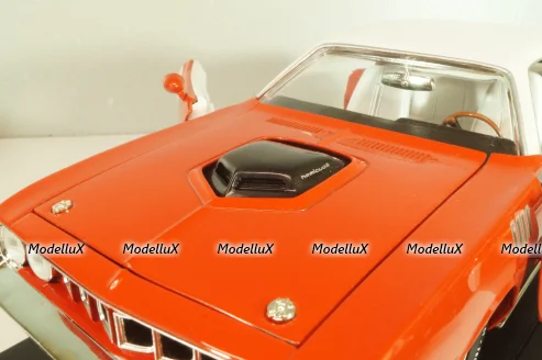 Plymouth Hemi Cuda 1971, Red/white, 291164P, ERTL 1:18
