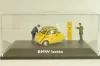 BMW Isetta 250 Deutsche Post 1955, with two figuren and mail box yellow, 006726, Schuco 1:43