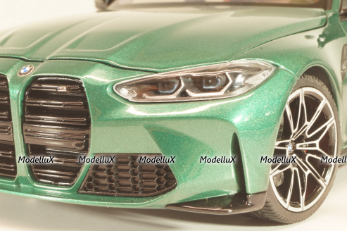 BMW M3 (G80) 2020, green metallic, 113020203, Minichamps 1:18
