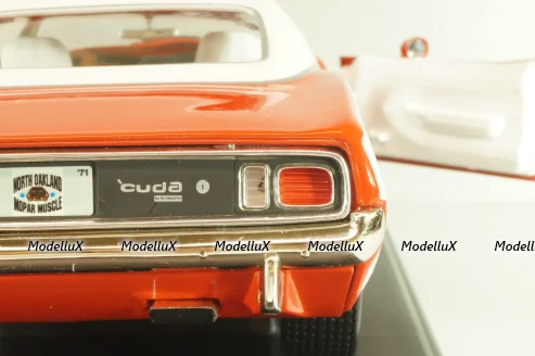 Plymouth Hemi Cuda 1971, Red/white, 291164P, ERTL 1:18