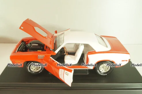 Plymouth Hemi Cuda 1971, Red/white, 291164P, ERTL 1:18