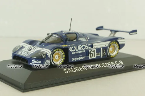Sauber Mercedes C-9 #61 24h Le Mans 1987, blue, JP19, Models Max 1:43