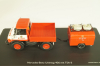 Mercedes-Benz Unimog 406 vith trailer TSA 8 EKU fire engine, red, 03158, Schuco 1:43