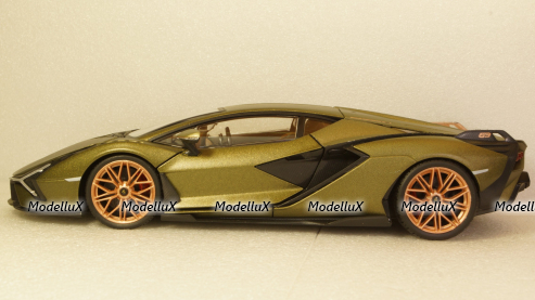 Lamborghini Sian FKP 37 matt olivee, 11046, Burago 1:18