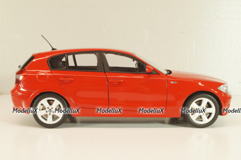 BMW 120i (E87) 2004, red, 08721R, Kyosho 1:18