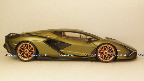 Lamborghini Sian FKP 37 matt olivee, 11046, Burago 1:18