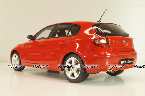 BMW 120i (E87) 2004, red, 08721R, Kyosho 1:18