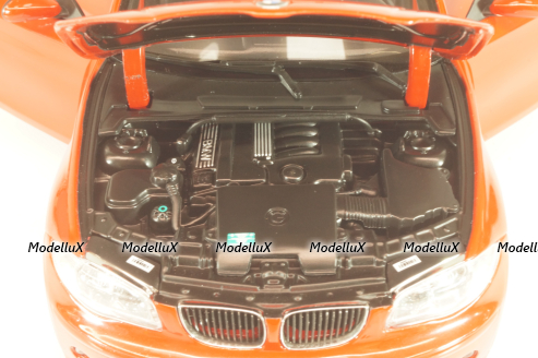 BMW 120i (E87) 2004, red, 08721R, Kyosho 1:18
