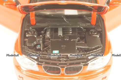 BMW 120i (E87) 2004, red, 08721R, Kyosho 1:18