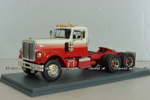 White Road Boss tractor 1977, red/whait, 44775, NEO 1:43