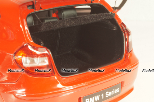 BMW 120i (E87) 2004, red, 08721R, Kyosho 1:18