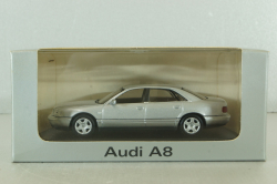 Audi A8 (D2) 1998, silver, 20000000615, Minichamps 1:43