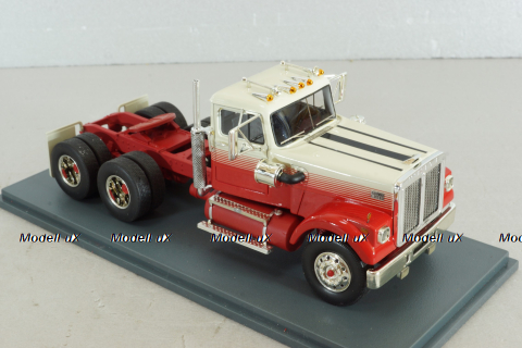 White Road Boss tractor 1977, red/whait, 44775, NEO 1:43