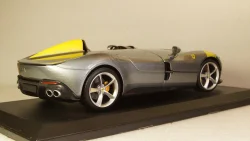 Ferrari Monza SP1 2019 metallic gray/decor, 16013GR, Burago 1:18
