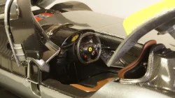 Ferrari Monza SP1 2019 metallic gray/decor, 16013GR, Burago 1:18