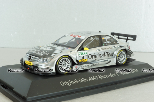 Mercedes C63 AMG, DTM #6  Original-Teile, silver, B66962290, Minichamps 1:43 Уценка!