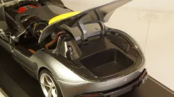 Ferrari Monza SP1 2019 metallic gray/decor, 16013GR, Burago 1:18