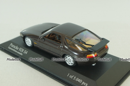 Porsche 928 S4 1991 brown metallic, 400062420, Minichamps 1:43