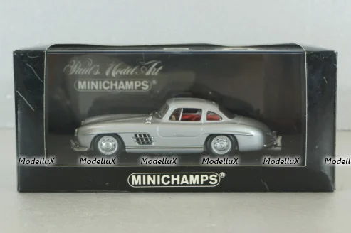 Mercedes 300 SL "Gullwing" 1955, silver, 400039000,  Minichamps 1:43