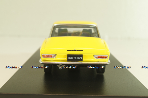 Isuzu 117 Coupe PA90 1968 yellow, Japan Collection, Hachette 1:43