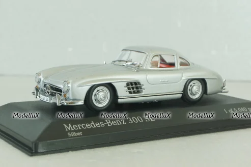 Mercedes 300 SL "Gullwing" 1955, silver, 400039000,  Minichamps 1:43