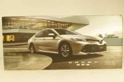 Toyota Camry 2018 8-generation, black, Paudi 1:18