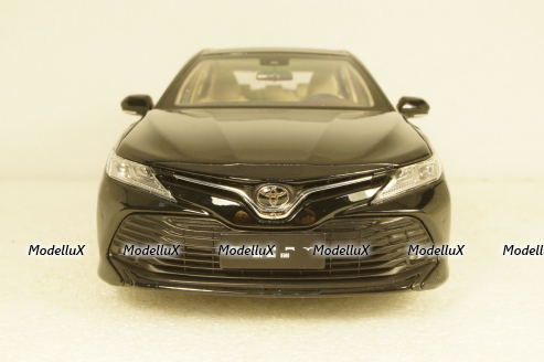 Toyota Camry 2018 8-generation, black, Paudi 1:18