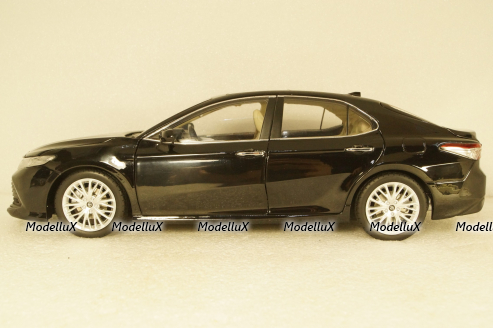 Toyota Camry 2018 8-generation, black, Paudi 1:18