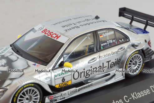 Mercedes C63 AMG, DTM #6  Original-Teile, silver, B66962290, Minichamps 1:43 Уценка!